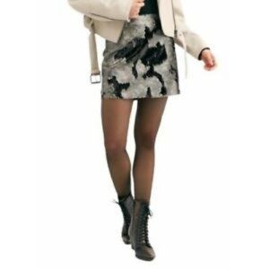 Free People Camo Flip Sequin Mini Skirt